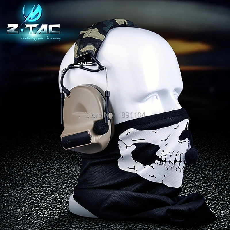 Z041 Z TAC Comtac II Tactical Headset Style Helmet Noise Canceling