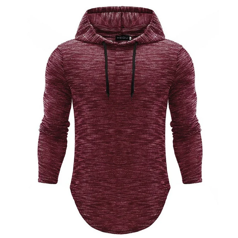 

2018 New Autumn and Winter Men's Slim Sweater Stylish Men's Long-sleeved Hooded T-shirt Hip Hop T Shirt Men Stranger Things