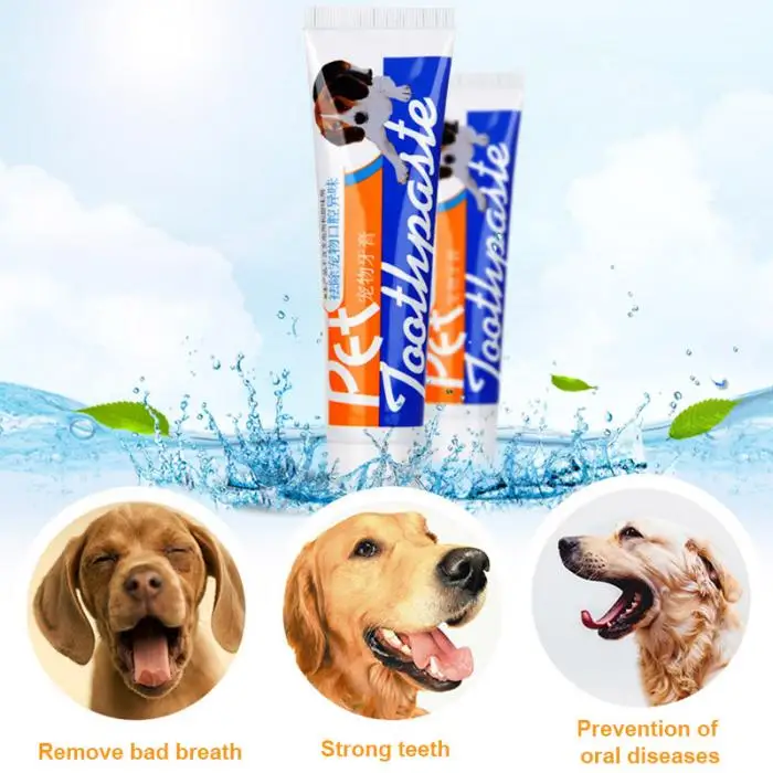 Зубная паста для собак, щенков, кошек, зубных щеток, набор нетоксичных безопасных отбеливающих зубов XH8Z OC09