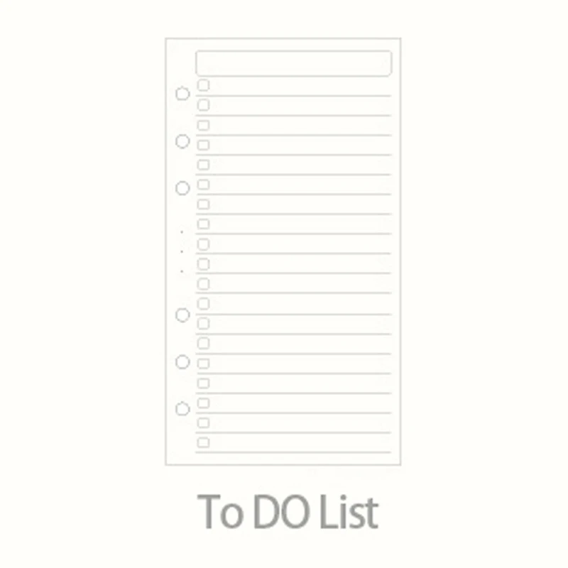 To DO List Горячая А5 бизнес ручной работы Войлок планировщик вкладыш путешествия Обложка Блокнот Журнал-дневник защелкивающийся бандаж на пуговицах - Цвет: To DO List