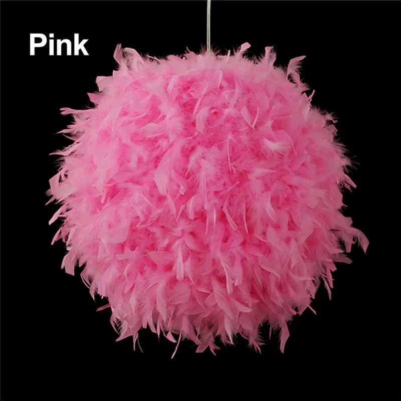 

Bedroom Child Bedroom Decorates The Exhibition Hall Personality Style Simple Decoration Feather Ball Lamp Droplight m