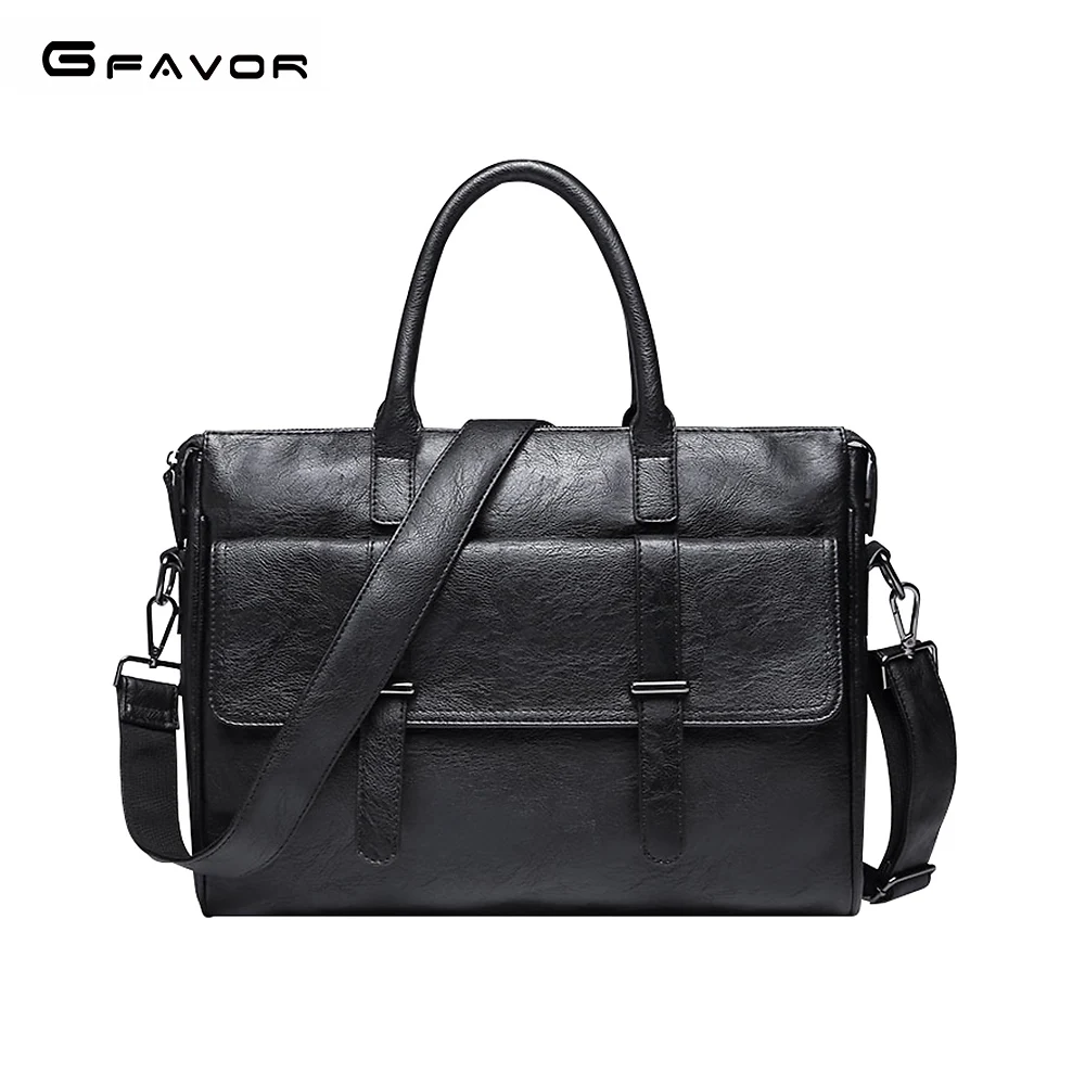 G FAVOR New Men Briefcase Handbag Business Men Messenger Bags Leather
