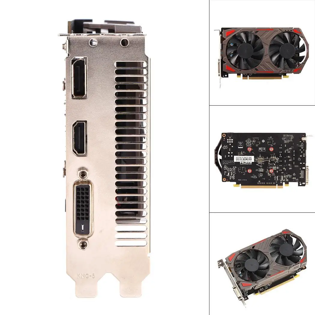 RX560 4 ГБ GDDR5 128 бит PCI E 3 0 HDMI DisplayPort DVI D 896SPs настольные игровые графические карты для