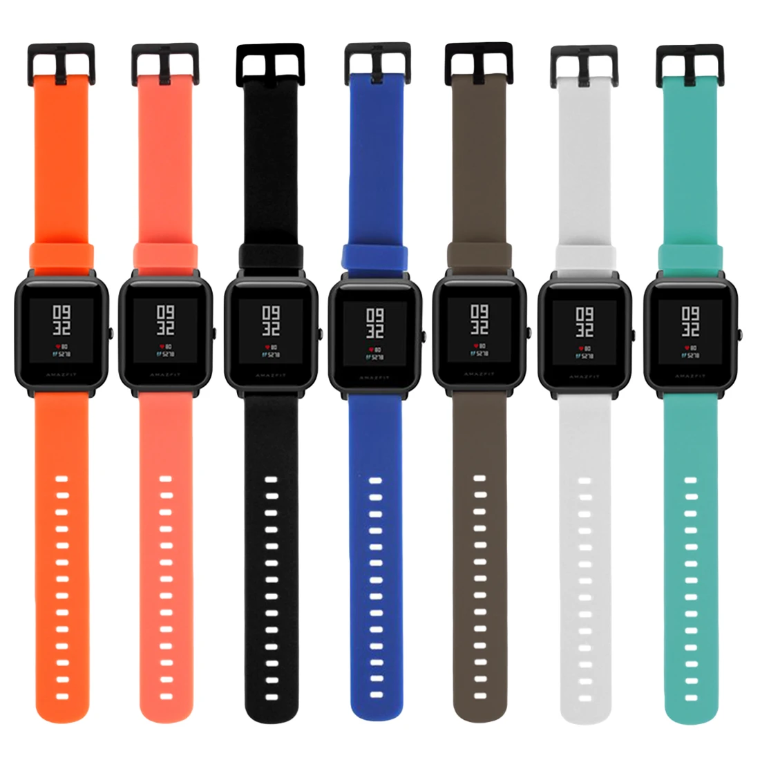 20 мм Силиконовые наручные часы ремешок для Xiaomi Huami Amazfit Bip BIT PACE Lite спортивный браслет умные часы аксессуары