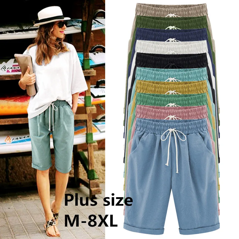 Summer Plus Size Shorts Women Candy 