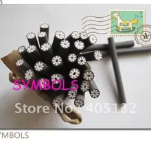 A-28 100 шт. 5 мм кокосовое Форма глина Кейн Необычные Дизайн ногтей Полимерная глина Кейн