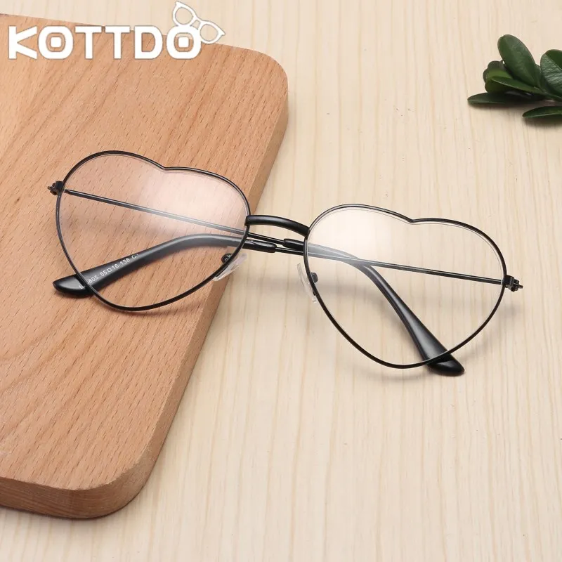KOTTDO модные 2018 милые очки в форме сердца винтажные прозрачные оправы для очков