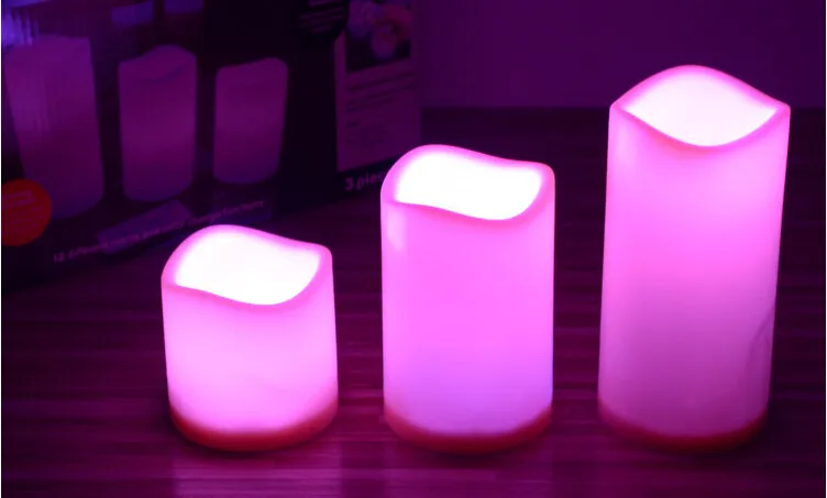 Творческий Дистанционное управление LED Свечи Романтический Беспроводной Свадебные свечи, лампы для отдыха и вечеринок беспламенного свечах