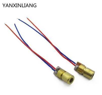10 шт. 5 В 650nm 5 МВт Лазерная Red Dot Модуль красный лазерный прицел красный лазерный диод лазерная указка
