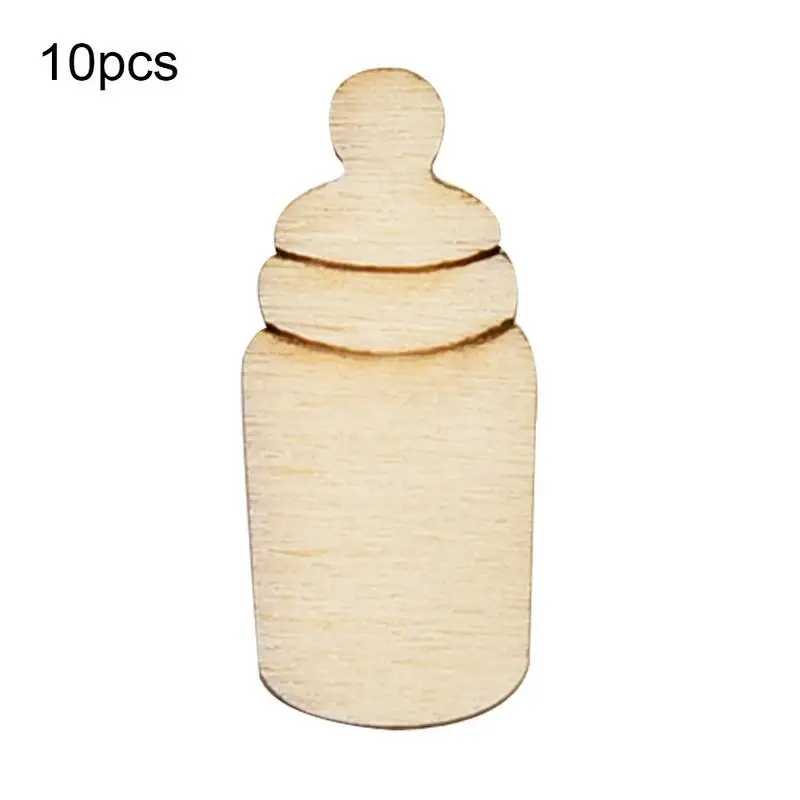baby Bottle DIY Защита окружающей среды декоративная деревянная пластина ремесла лазерной резки гравировки обработки дерева ремесло украшения - Цвет: baby Bottle