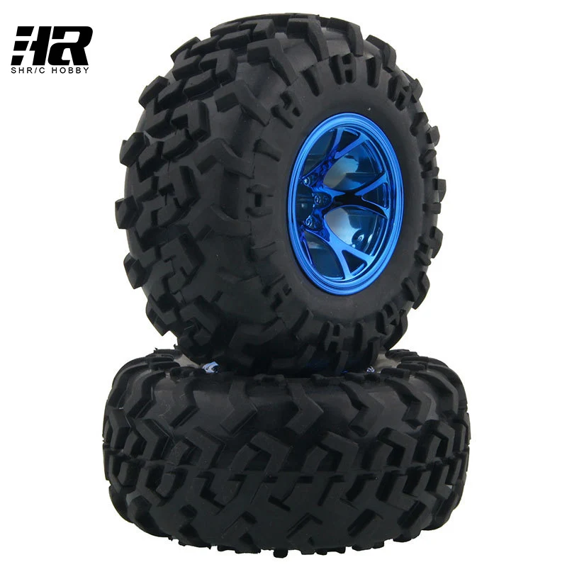 2pcs RC car 1/10 Bigfoot/climb car 12mm hub 130mm diameterwheel Snow