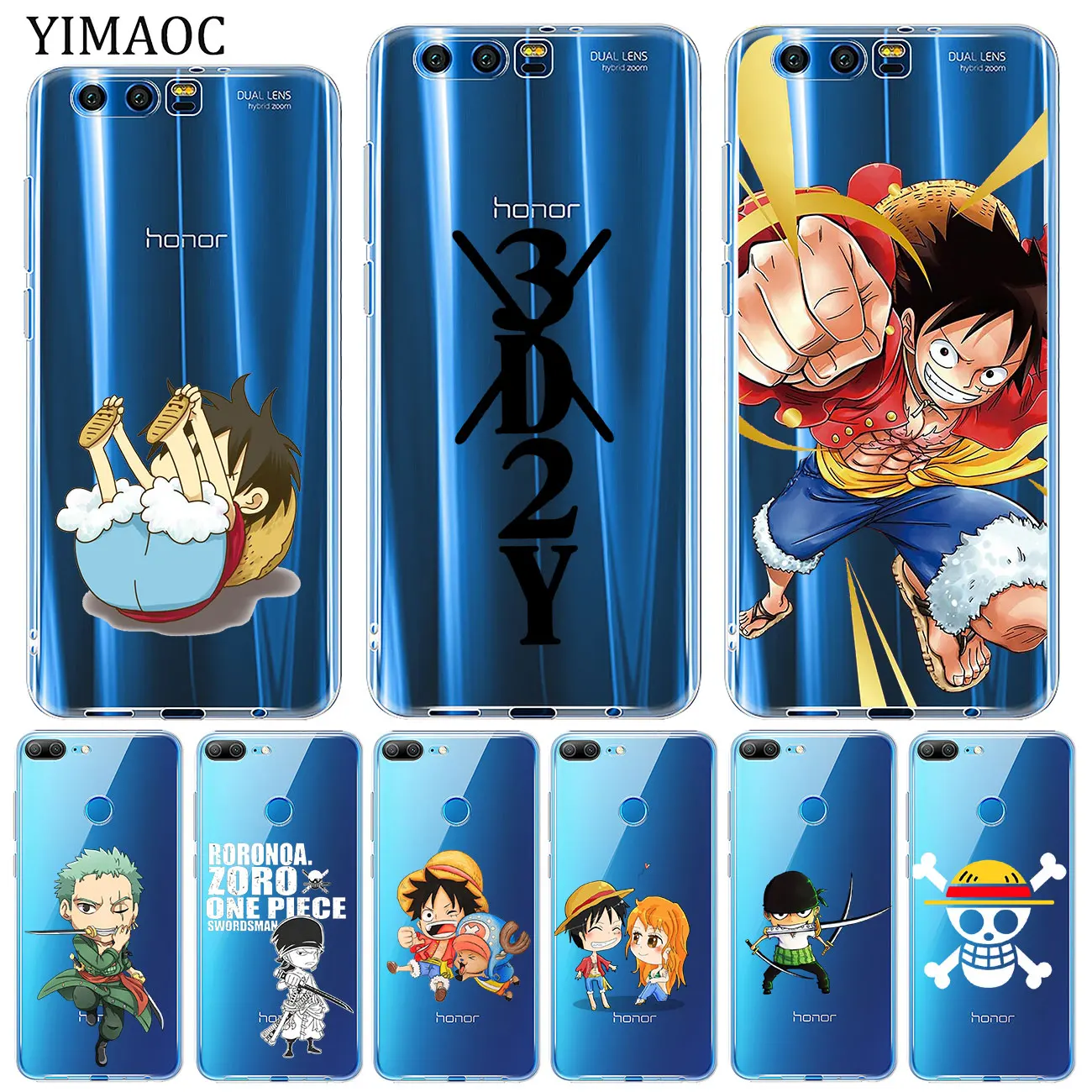 Мягкий силиконовый чехол YIMAOC для Huawei Y9 Y7 Y6 Prime 2018 Honor 20 10 9 9X 8C 8X 8 Lite 7X 7C 7A Pro |