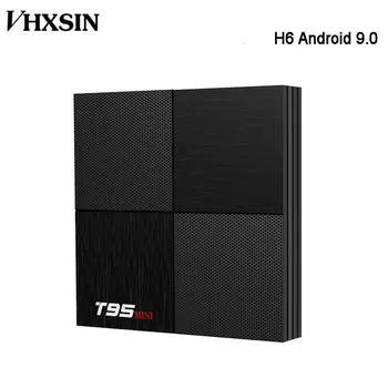 

VHXSIN 20PCS/LOT T95 MINI Android 9.0 Smart TV Box 6k Allwinner H6 Quad Core 2GB 16GB 2.4ghz