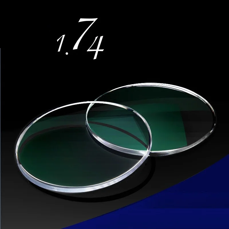 

Vazrobe Customized Aspheric 1.74 Index Resin Glasses Lenses Oleophobic Coating Anti-scratch Radiation UV Anti Glare Prescription