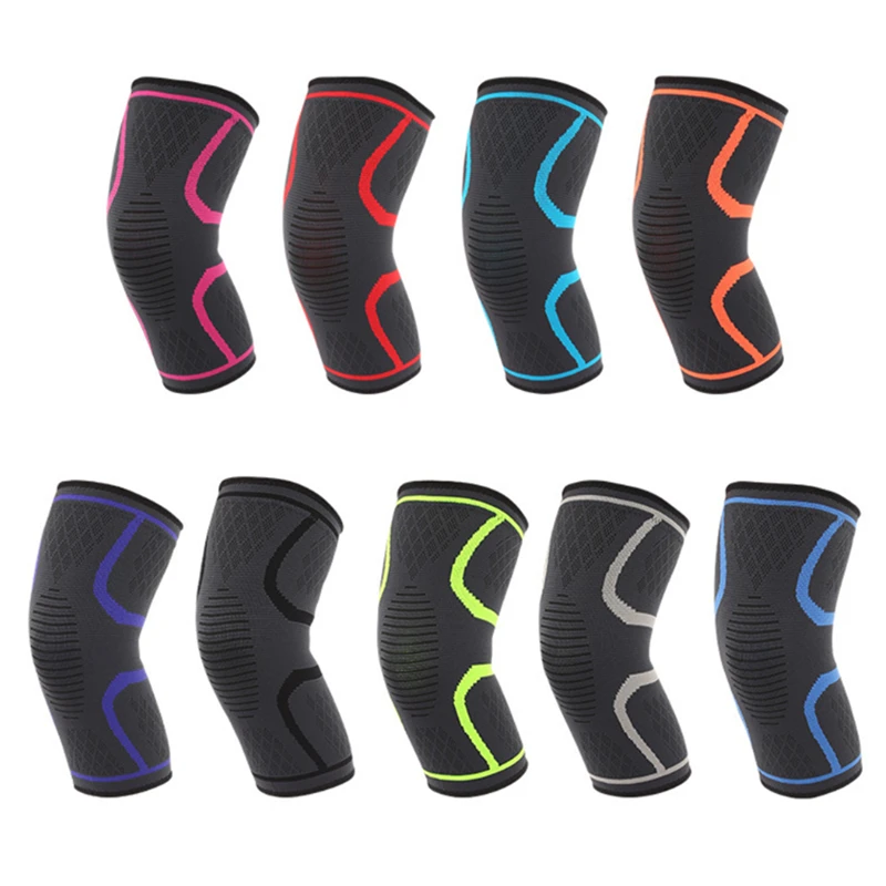 1PCS Knee Support Fitness Running Cycling Knee Support Braces Elastic Nylon Sport Compression Knee Pad Sleeve for Basketball
