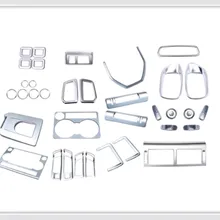 37 шт./компл. ABS Хром Матовый Интерьер комплект аксессуары декоративная накладка для Land Rover Discovery Sport LHD
