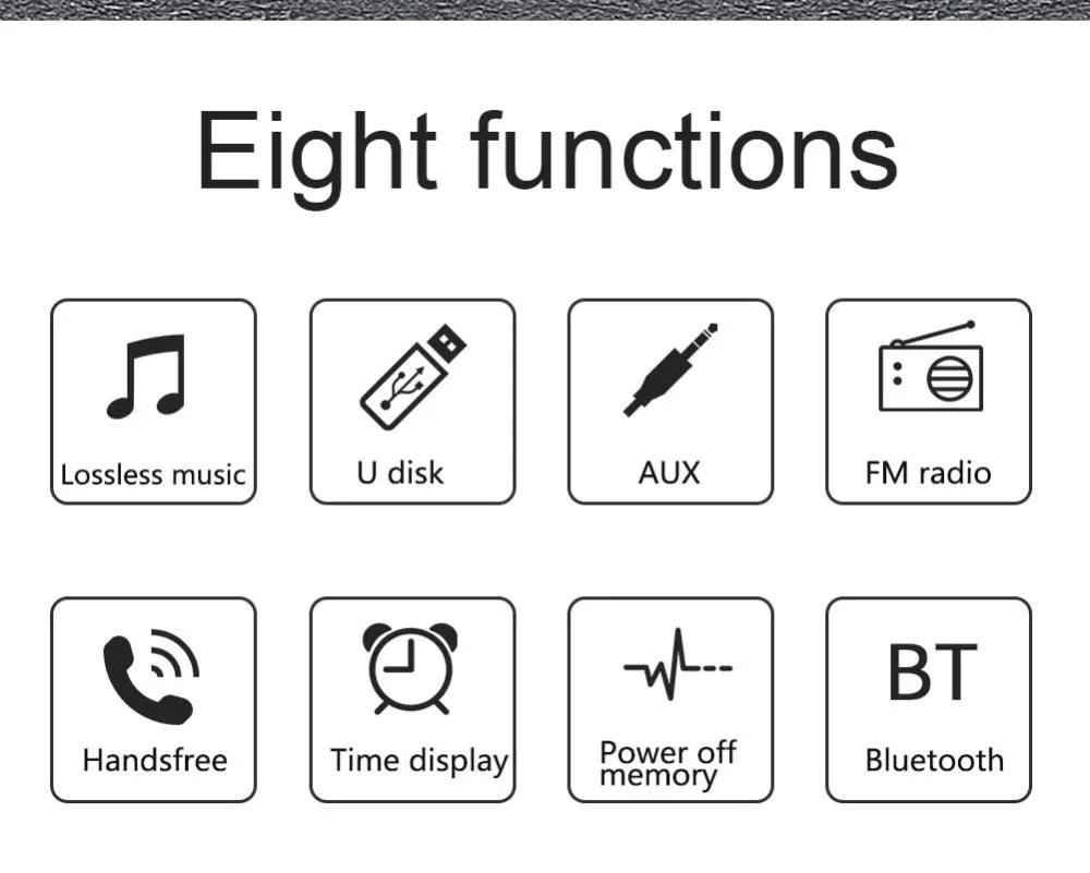 Авторадио MP3 плеер Автомобильный Радио стерео Громкая связь Bluetooth музыка автомобильный аудио 60Wx4 FM стерео аудио с в тире AUX вход 1Din USB