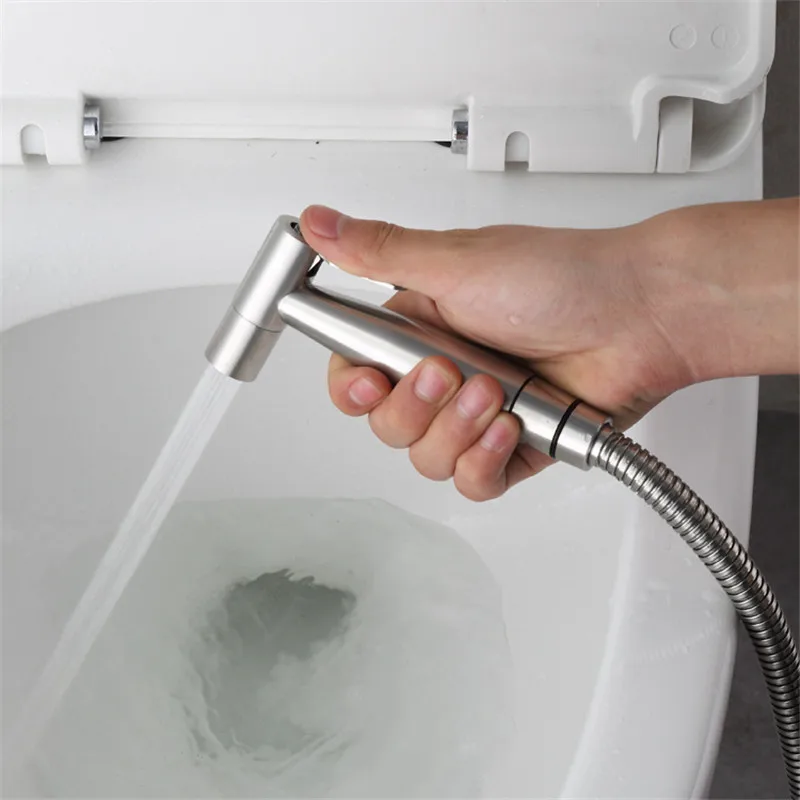 Ручной туалетный разбрызгиватель биде из нержавеющей стали для ванной личной гигиены и горшок туалет душевая насадка распылитель самоочищающийся набор
