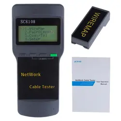 ЖК-дисплей RJ45 сетевой кабель набор тестов Профессиональный портативный LAN телефонный кабель тестер Tracer метр Cat5 5E 6E STP UTP ЖК-дисплей