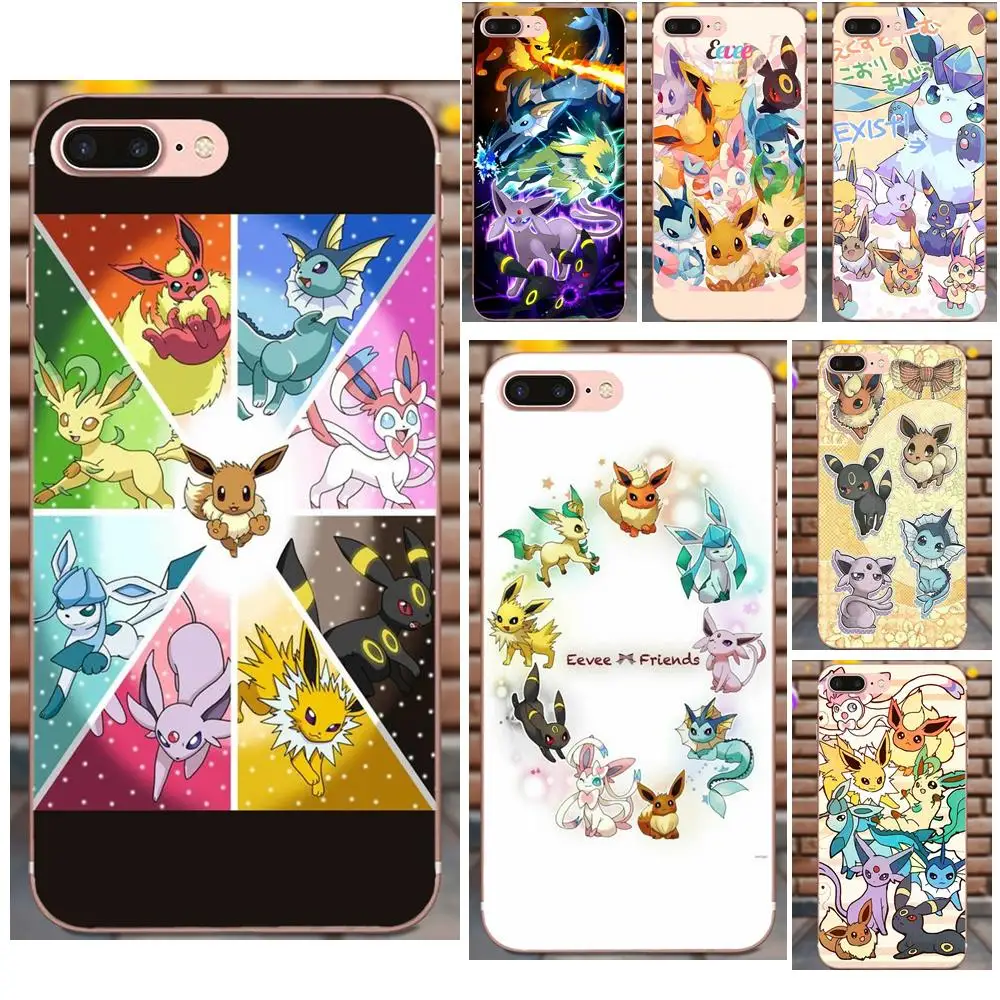 

Soft Fashion Cell Case For Galaxy J1 J2 J3 J330 J4 J5 J6 J7 J730 J8 2015 2016 2017 2018 mini Pro Pokemons Leafeon Evolutio