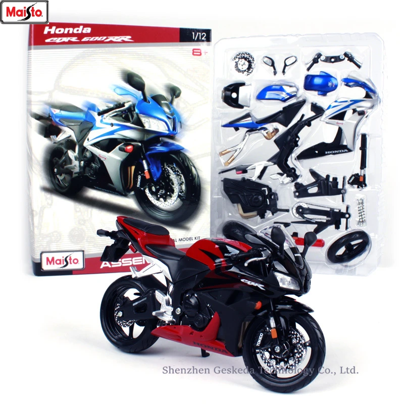 Maisto 1:12 Honda CBR600RR Сборная модель мотоцикла из сплава собранная DIY игрушка
