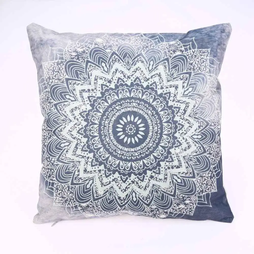 BZ1217-10 Mandala Pattern Cushion Cover
