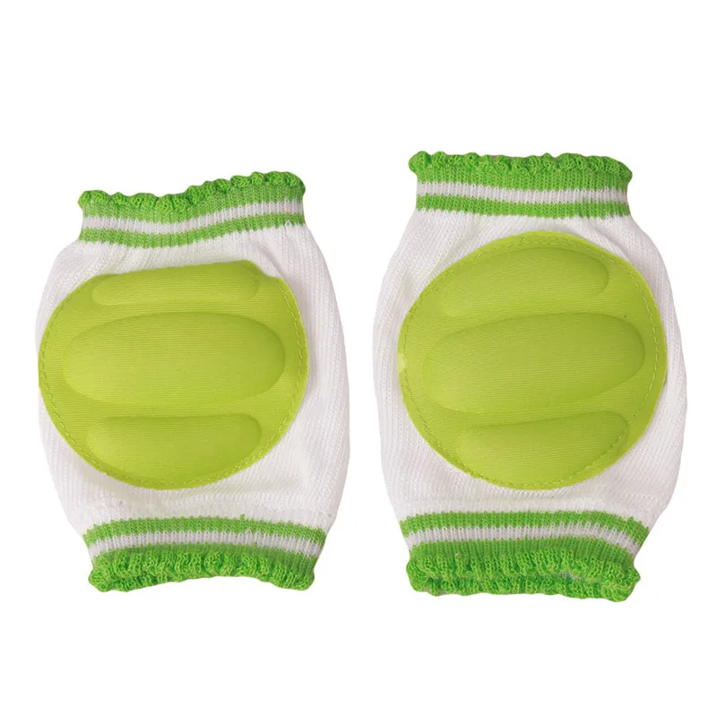 Новые модные защитные наколенники для ползания, Детские наколенники для Новорожденные малыши, 6 цветов - Цвет: Size S  Green