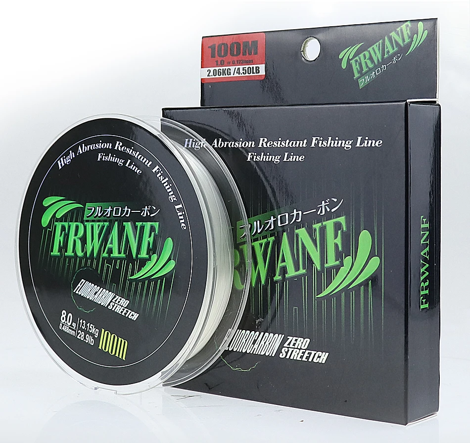 Super New 100 Japanese 100M Fluorocarbon Fishing Line 1.8 Carbon fiber