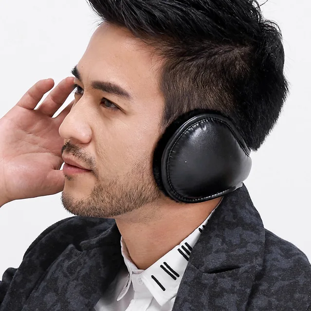 Ear muffs Earmuffs Man Apparel Accessories Unisex PU leather Earmuff
