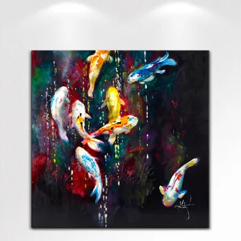 

Canvas Print Animal fish Oil Painting Wall Art Picture Printed on Canvas wall pictures for living room decorative pictures