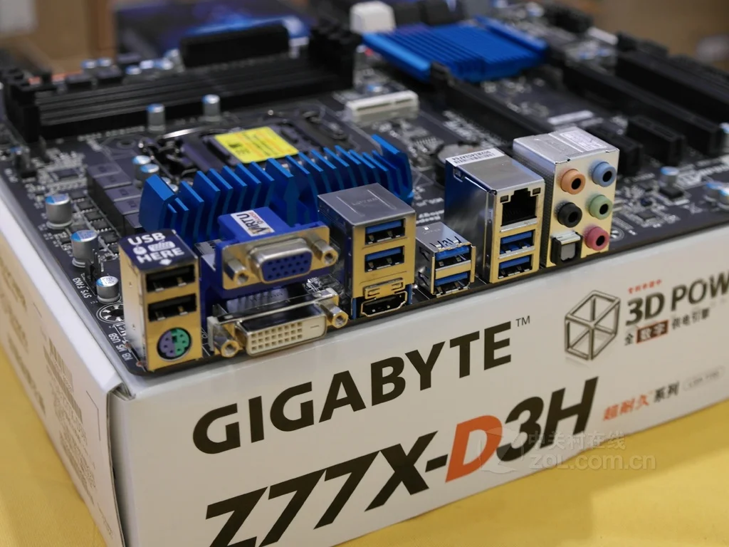 Gigabyte GA-Z77X-D3H DDR3 Motherboard USB3.0 32G Z77X-D3H Desktop SATAIII Systemboard PCI-E 3.0 Z77X LGA 1155 Z77 Used