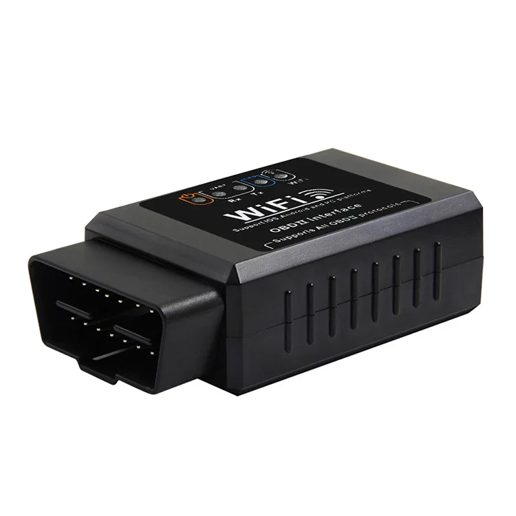 Черный ELM327 V1.5 OBD2 WI FI неисправностей автомобиля детектор для диагностики сканер IOS