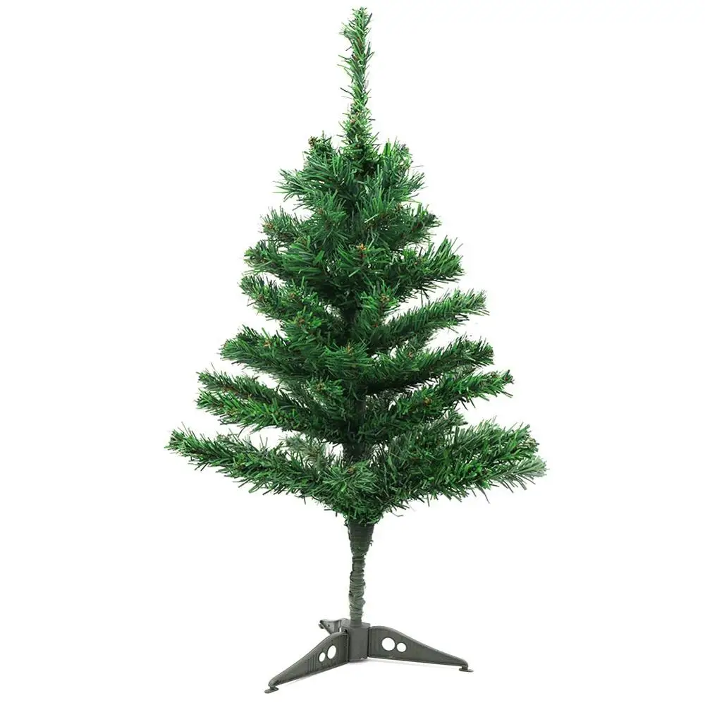 OurWarm 60 см маленькая искусственная Рождественская елка, искусственная сосна, Рождественская елка, помещенная на рабочий стол, для дома, украшение для рождественской вечеринки, подарок - Цвет: Зеленый