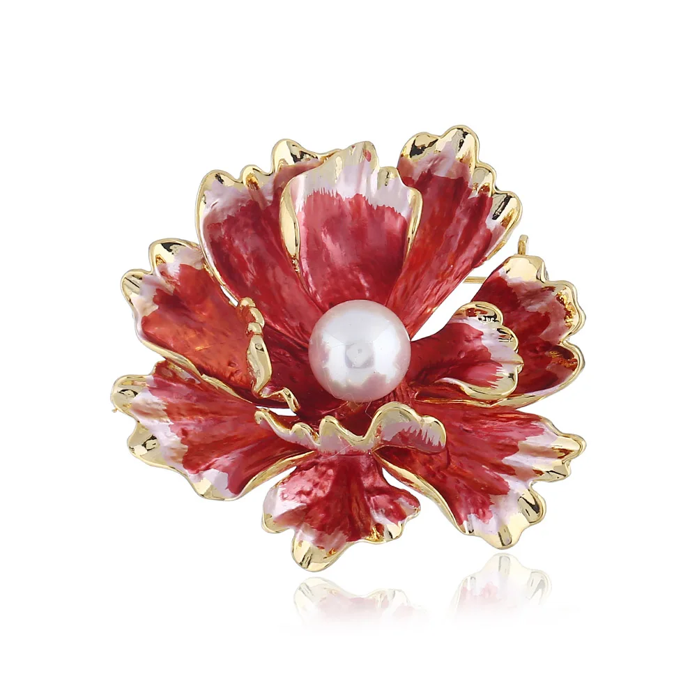 Color Leaf Brooches For Women Multi color Crytal Brooch Wedding Bouquet