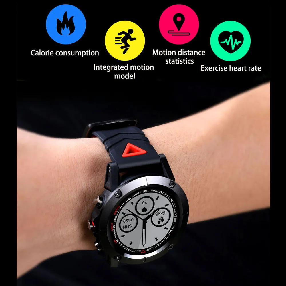 TimeOwner G01 Смарт часы с GPS/Bluetooth крови Давление сердечного ритма компас Мульти