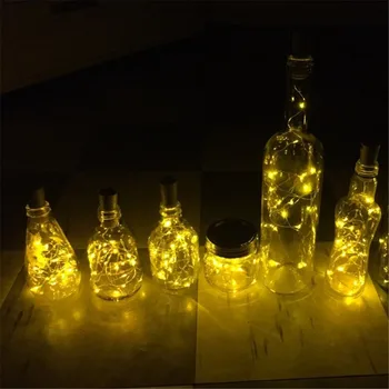 

2M LED Garland Copper Wire Corker String Fairy Lights for Glass Craft Bottle New Year/Christmas/Valentines Wedding Decoration
