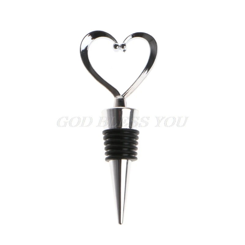 

Elegant Love Heart Shaped Twist Thread Sealed Wine Bottle Stopper For Bar