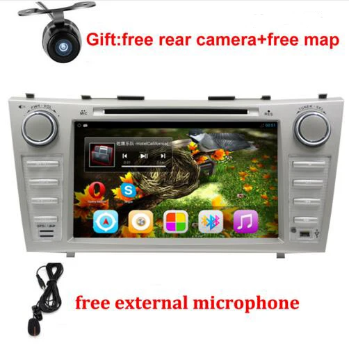 1024*600 2 Din четырехъядерный 8 &quotAndroid 7 1 автомобильный DVD GPS навигация для Toyota Camry 2007 2008