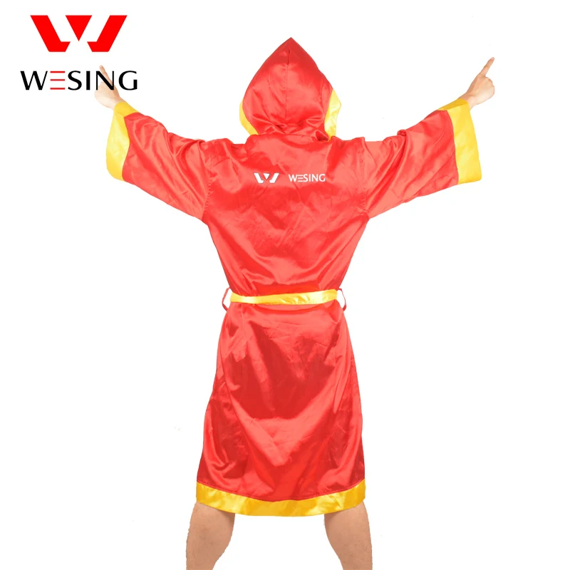 Wesing-red-man-boxing-uniform-clothing-muay-thai-kick-boxing-cloak-boxing-robe (3)