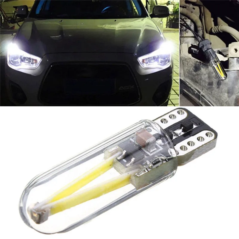 Светодиодные лампы T10 194 168 W5W COB с длительным сроком службы низким