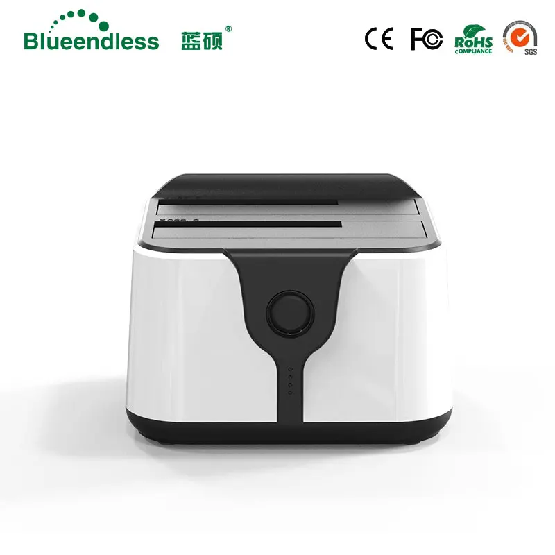 Blueendless 2-Bay SATA hdd док-станция 3," 2,5 USB3.0 двойной отсек hdd ssd клон дубликатор док-станция sata Корпус для хранения