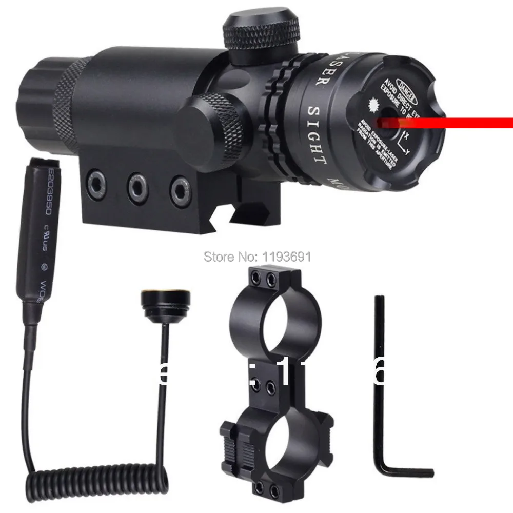 airsoft Red Dot Laser Sight Adjustment Rifle Gun Scope 2 Switch Rail