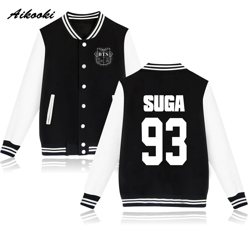 2017 BTS Baseball font b women s b font font b jacket b font Sweatshirt Cotton