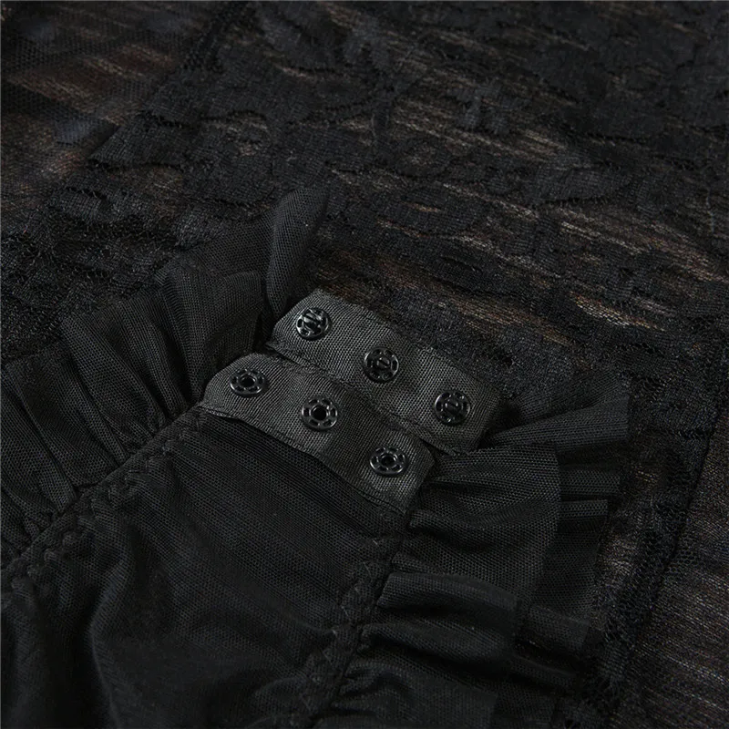 2018 Elegant Polka Dot Mesh Sexy Bodysuits (1)