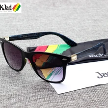 JackJad, модные 4195, квадратные, с заклепками, для путешествий, стильные, градиентные солнцезащитные очки, винтажные, под дерево, фирменный дизайн, солнцезащитные очки Oculos De Sol