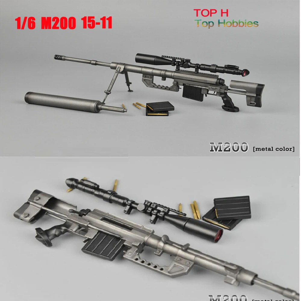 

Black ZYTOYS ZY15-11 CheyTac Intervention M200 Sniper Rifle Weapon annex Gun Model 1/6 12 Inch Phicen Soldier Action FIGURE