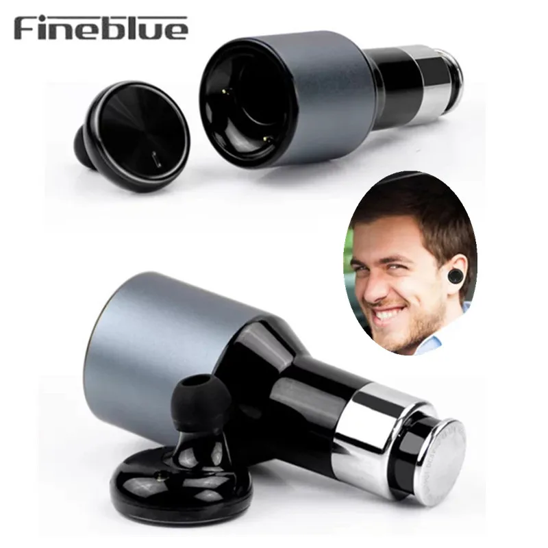 Стерео гарнитура и автомобильное зарядное устройство Fineblue F 458 Bluetooth 4 0 2 в 1