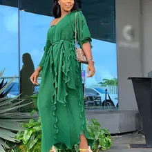 Новое поступление летнее сексуальное модное Стильное женское платье в африканском стиле, длинное платье большого размера