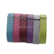 DHL 50 шт/партия модный дизайн большой/маленький ТПУ сменный Браслет для часов с металлические застежки для Fitbit Flex умный Браслет