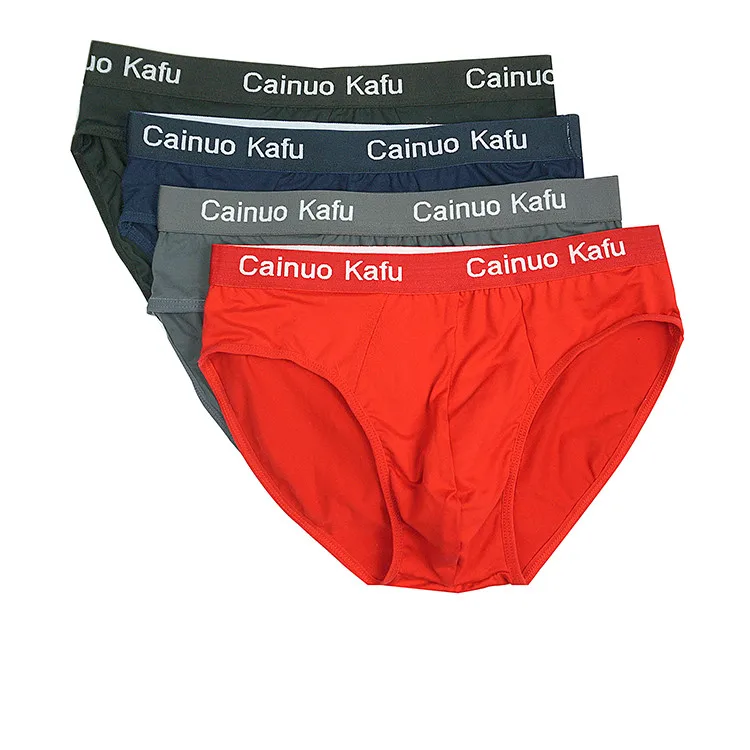 4pcs/set Quality Bamboo Mens Briefs Breathable Bamboo Fiber Male